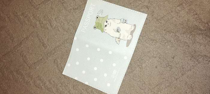 Фотография покупателя товара Обложка для паспорта, цвет золотой - Фото 3