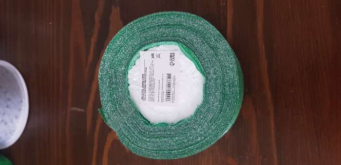 Фотография покупателя товара Лента парчовая, 6 мм, 23 ± 1 м, цвет зелёный №41 - Фото 2