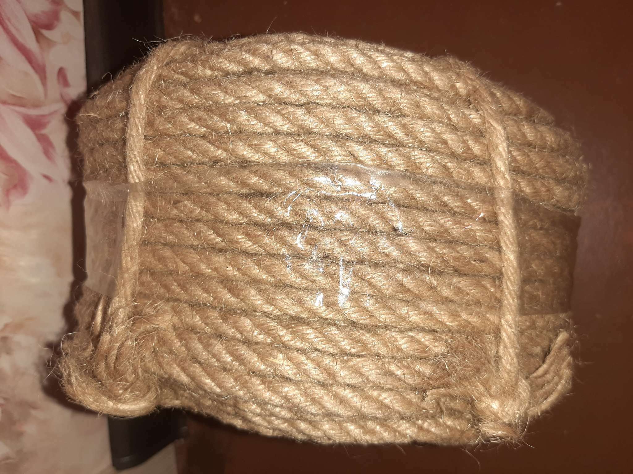 Фотография покупателя товара Канат джутовый 8 мм (20 м) локоть - Фото 3