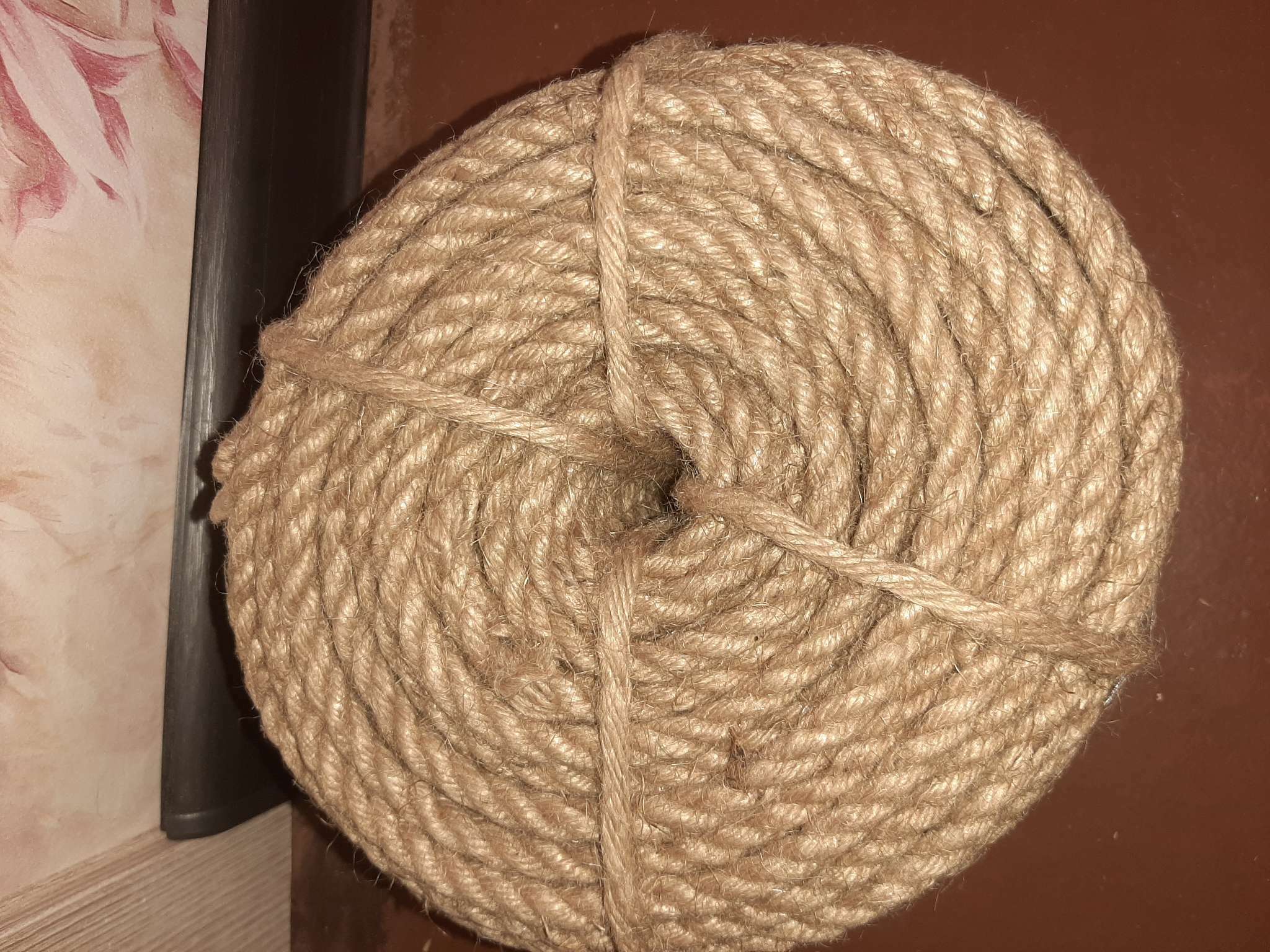 Фотография покупателя товара Канат джутовый 8 мм (20 м) локоть - Фото 2