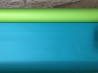 Фотография покупателя товара Пленка перламутровая, двусторонняя, салатовый-бирюзовый, 0,5 х 10 м - Фото 4