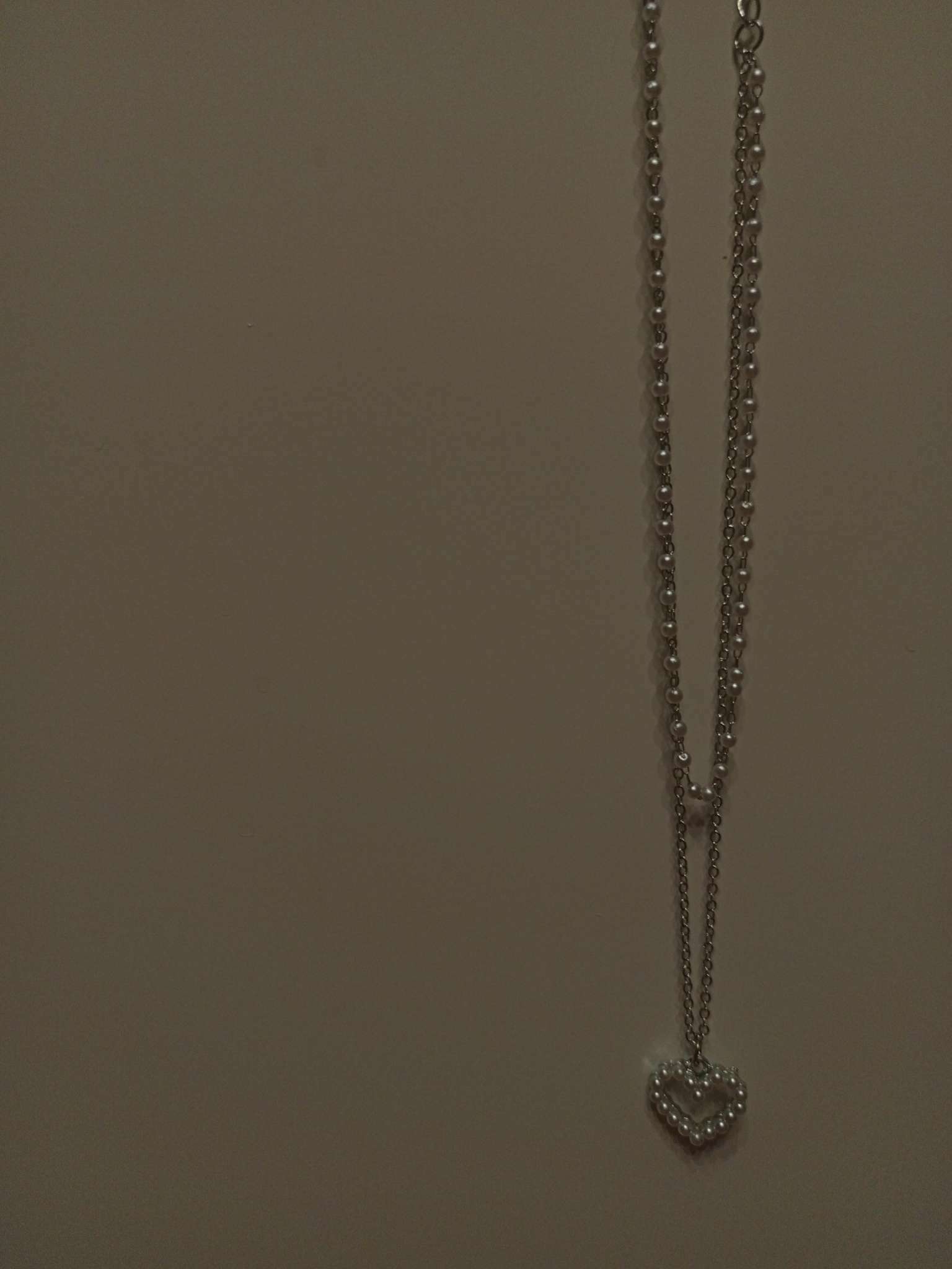 Фотография покупателя товара Кулон с жемчугом «Цепь» олимпия, сердце, цвет белый в серебре, 40 см