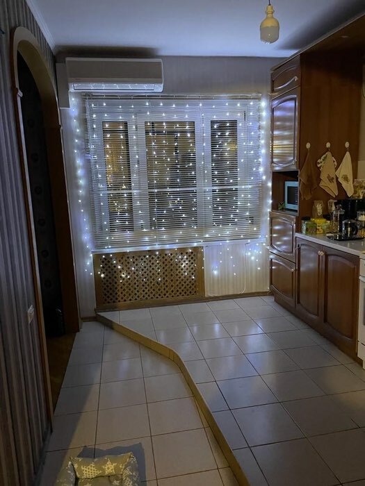 Фотография покупателя товара Гирлянда «Занавес» 1×1 м роса, IP20, серебристая нить, 100 LED, свечение мульти, 12 В - Фото 8