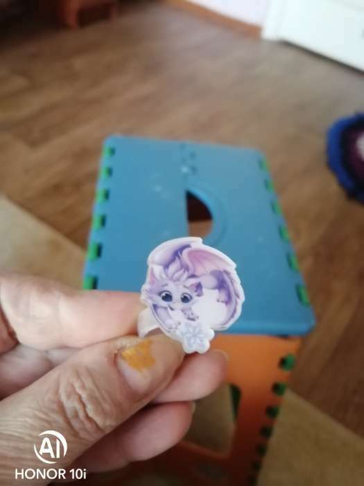 Фотография покупателя товара Кольцо с огоньком "Дракончик" 3х3х3 см - Фото 5