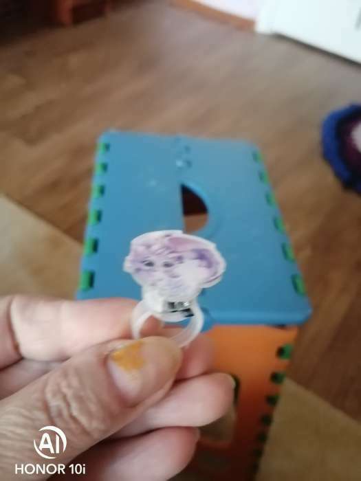 Фотография покупателя товара Кольцо с огоньком "Дракончик" 3х3х3 см - Фото 2