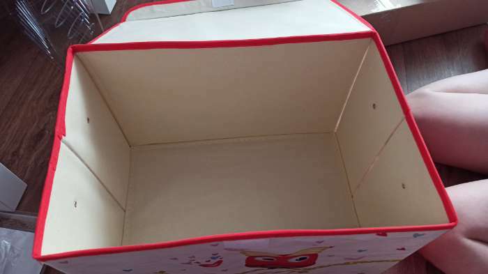 Фотография покупателя товара Короб стеллажный для хранения с крышкой «Весенние совушки», 40×26×26 см, цвет розовый - Фото 7