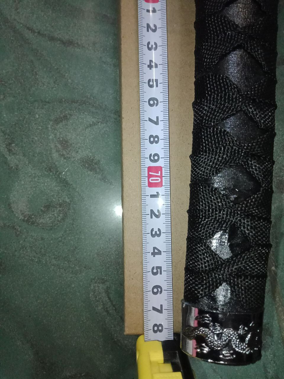 Фотография покупателя товара Сувенирное оружие «Катана на подставке», чёрные ножны, 100 см, микс - Фото 1