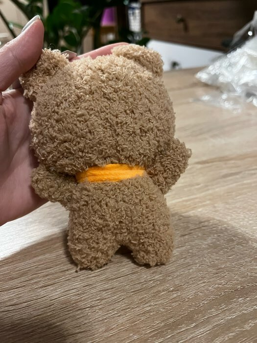 Фотография покупателя товара Мягкая игрушка «Медведь», на брелоке, размер 14 см, цвет коричневый - Фото 1