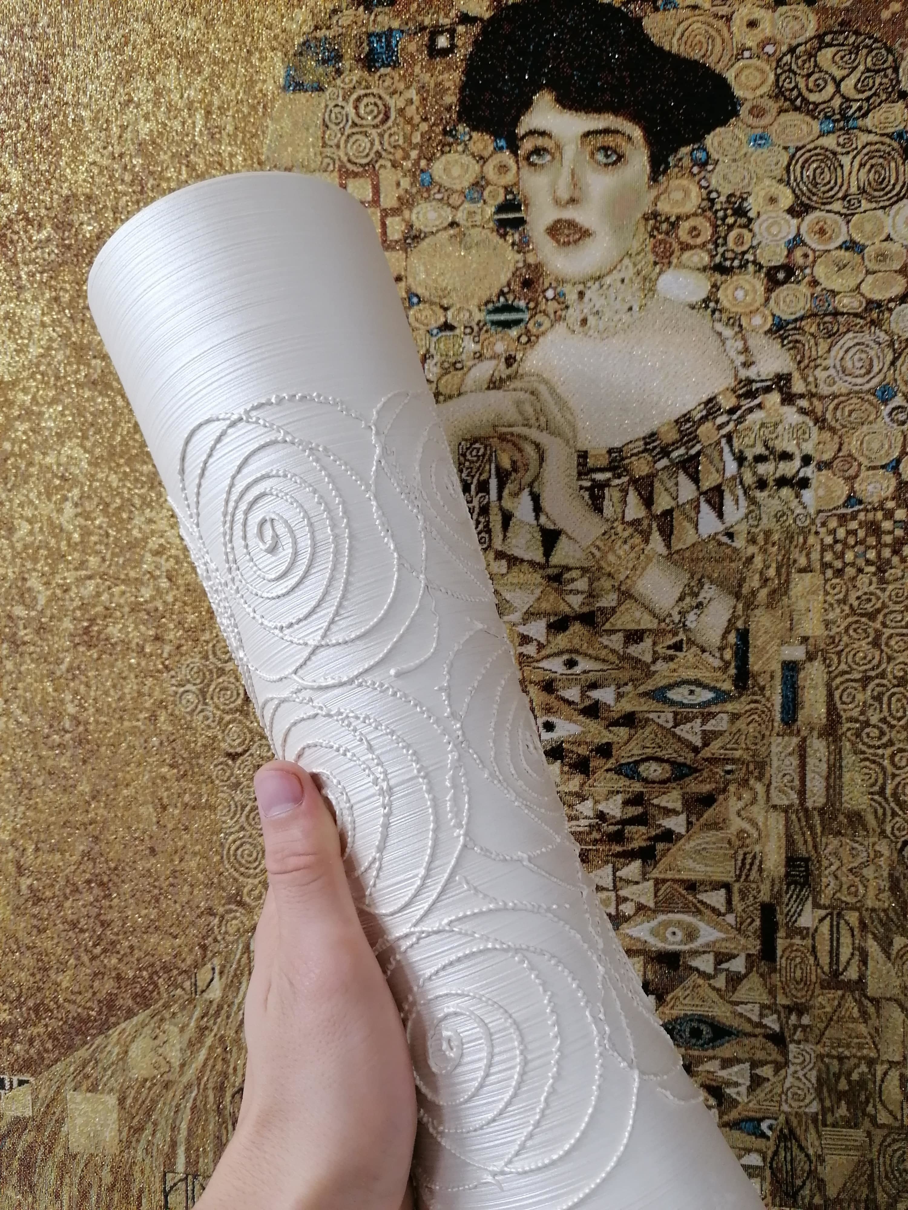 Фотография покупателя товара Ваза керамическая "Марика-Росса", настольная, ажур, 41 см