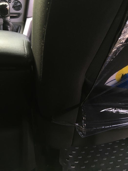 Фотография покупателя товара Защитная накидка на спинку сиденья автомобиля, 2 кармана, 605х400 мм, ПВХ - Фото 8