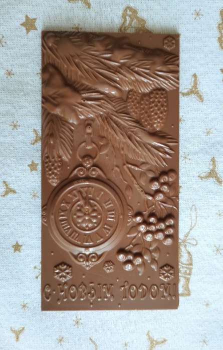 Фотография покупателя товара Форма для шоколада и конфет пластиковая «С Новым годом. Ёлка, часы», 17×8,5 см, цвет прозрачный - Фото 4