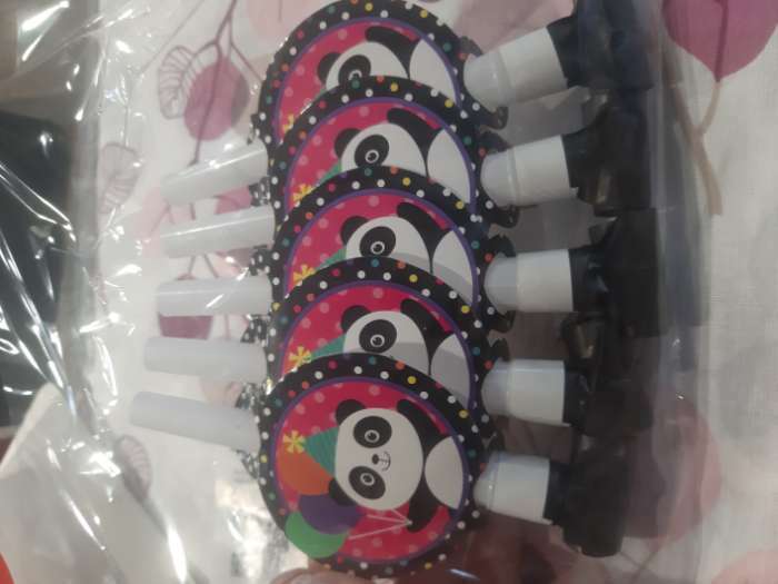 Фотография покупателя товара Карнавальный язычок «Панда», набор 6 шт. - Фото 4