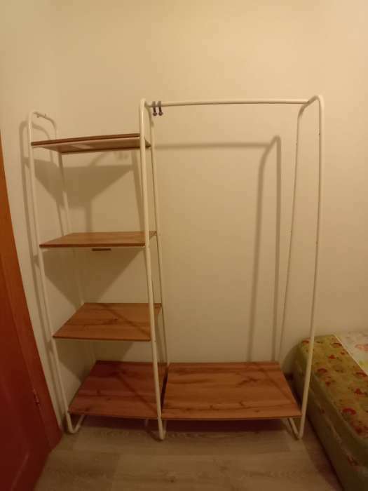 Фотография покупателя товара Гардеробная система с полками «Скандинавия 1», 110×38.5×147 см, белая - Фото 3