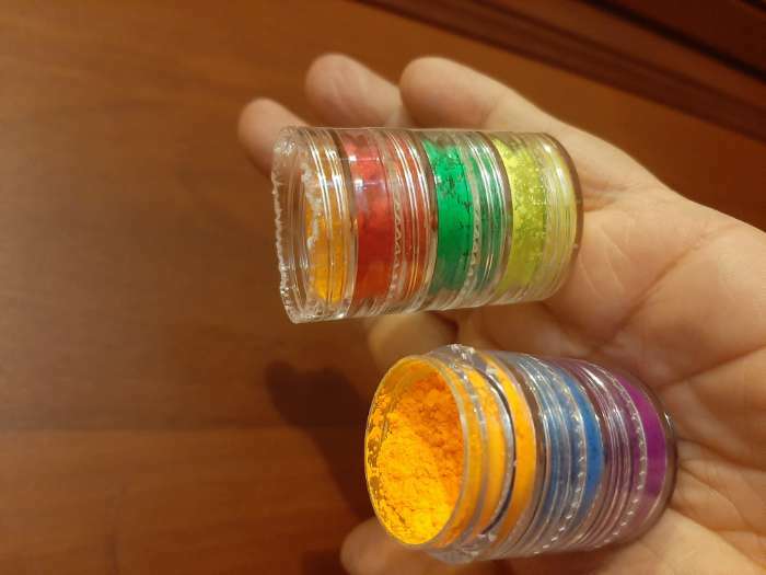 Фотография покупателя товара Пигмент для ногтей, набор 6 баночек, 3 гр, разноцветный - Фото 20