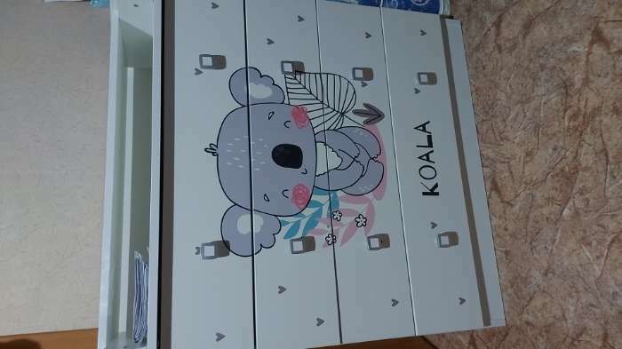 Фотография покупателя товара Комод пеленальный детский Фея 1580 «Жирафик», 80×47×92 см, 4 ящика, белый - Фото 2