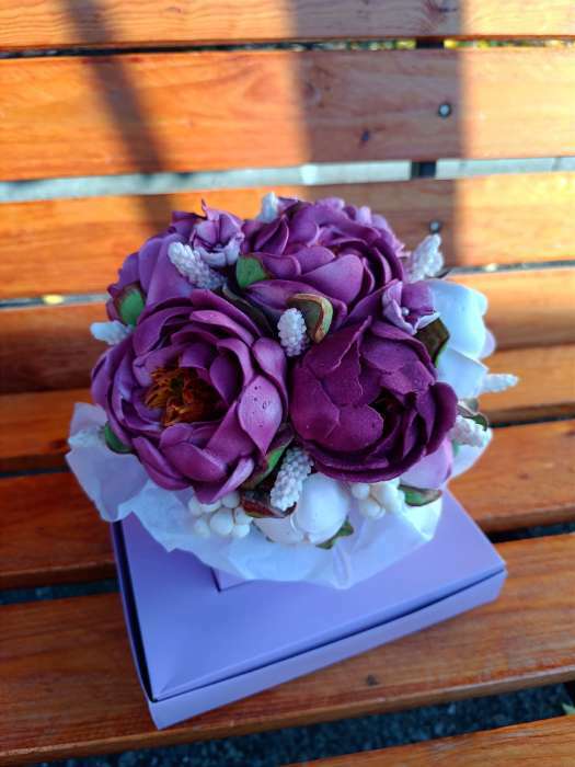 Фотография покупателя товара Сухой краситель-распылитель "Фанси", фиолетовый, 50 г - Фото 2