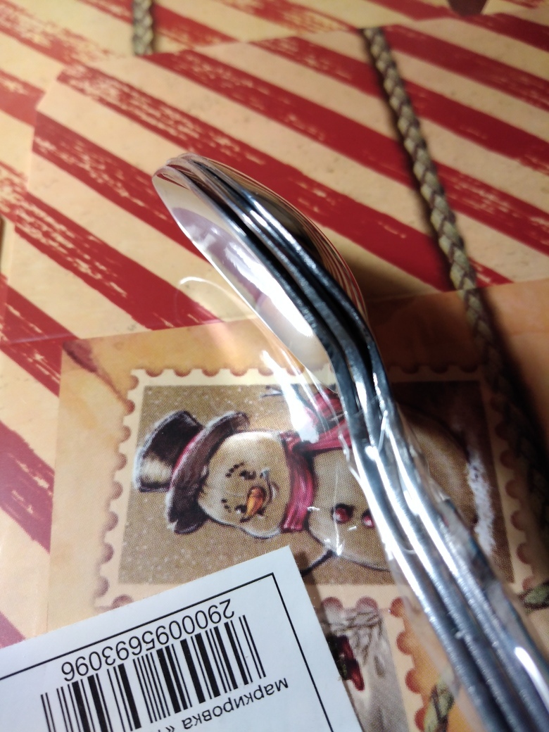 Фотография покупателя товара Набор чайных ложек «Росинка», толщина 1,8 мм, на подвеске «Универсал», 3 шт, цвет серебряный