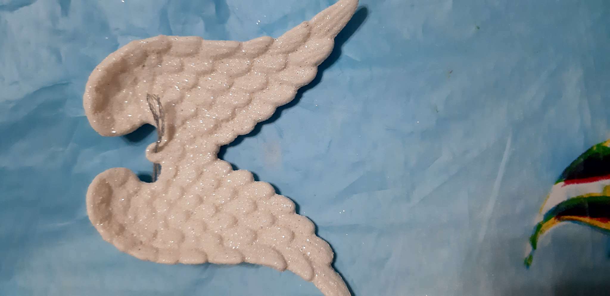 Фотография покупателя товара Украшение ёлочное "Крылья ангела" блеск (набор 2 шт) 12х9,5 см, белый - Фото 15