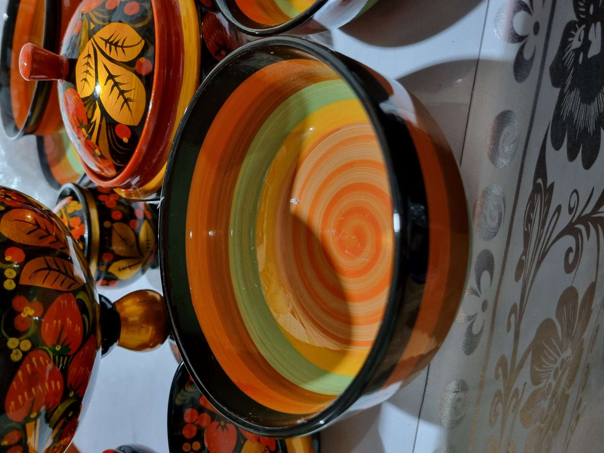 Фотография покупателя товара Миска Доляна «Индия», 300 мл, d=11 см, керамика, разноцветный - Фото 4