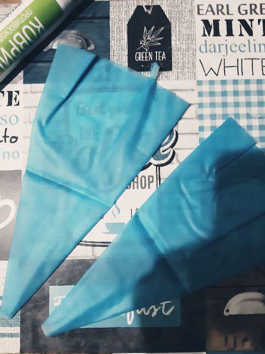 Фотография покупателя товара Кондитерский мешок Доляна «Синева», 33,5×18 см, цвет голубой