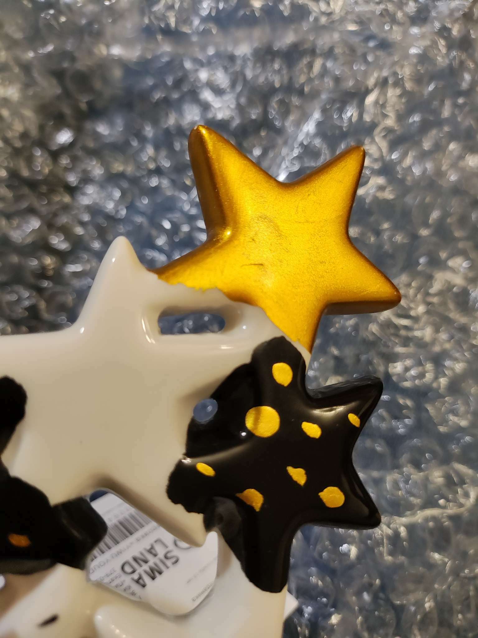 Фотография покупателя товара Сувенир керамика "Ёлочка из звёзд" 17х3,2х10,5 см - Фото 7
