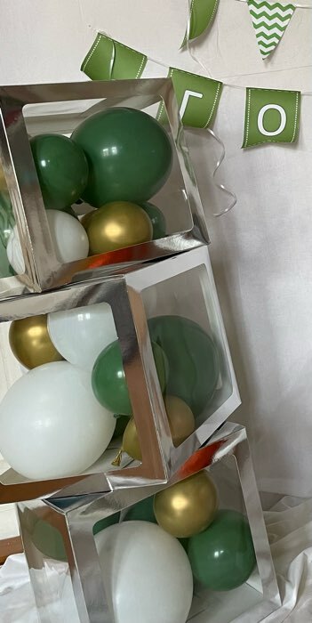 Фотография покупателя товара Букет из воздушных шаров «Фотозона для мальчика», набор 38 шт., фольга, картон, латекс - Фото 4