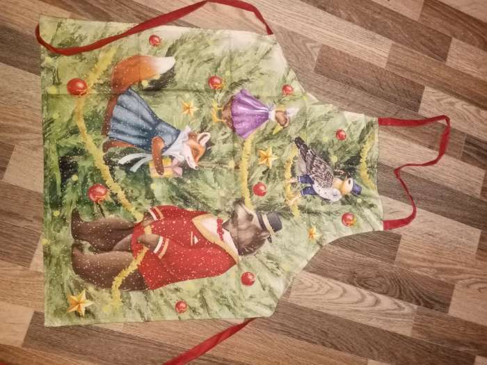 Фотография покупателя товара Фартук новогодний «Этель» Noble Christmas 60×70 см, 100% хлопок, саржа 190 г/м² - Фото 7