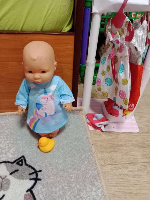 Фотография покупателя товара Пижама-костюм для кукол «Единорог», 40-44 см, текстиль, на липучках - Фото 2