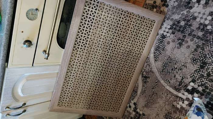 Фотография покупателя товара Экран для радиатора, Дамаско, дуб винтаж, 90х60 см - Фото 1