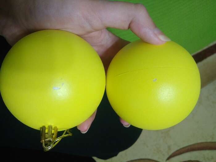 Фотография покупателя товара Набор шаров пластик d-8 см, 2 шт "Матовый" жёлтый - Фото 30