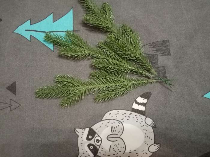 Фотография покупателя товара Ветка декоративная новогодняя, набор 5 шт., 27 см - Фото 43