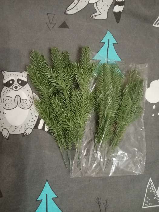 Фотография покупателя товара Ветка декоративная новогодняя, набор 5 шт., 27 см - Фото 42