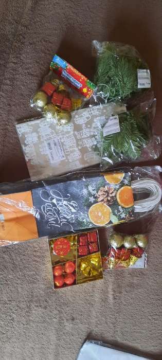 Фотография покупателя товара Ветка декоративная новогодняя, набор 5 шт., 27 см - Фото 38