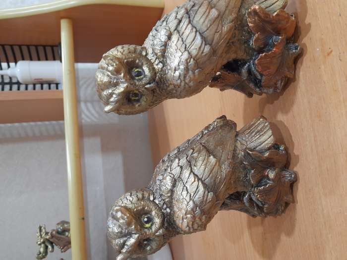 Фотография покупателя товара Фигура для раскраски «Филин на листьях» 12×8×6 см - Фото 1