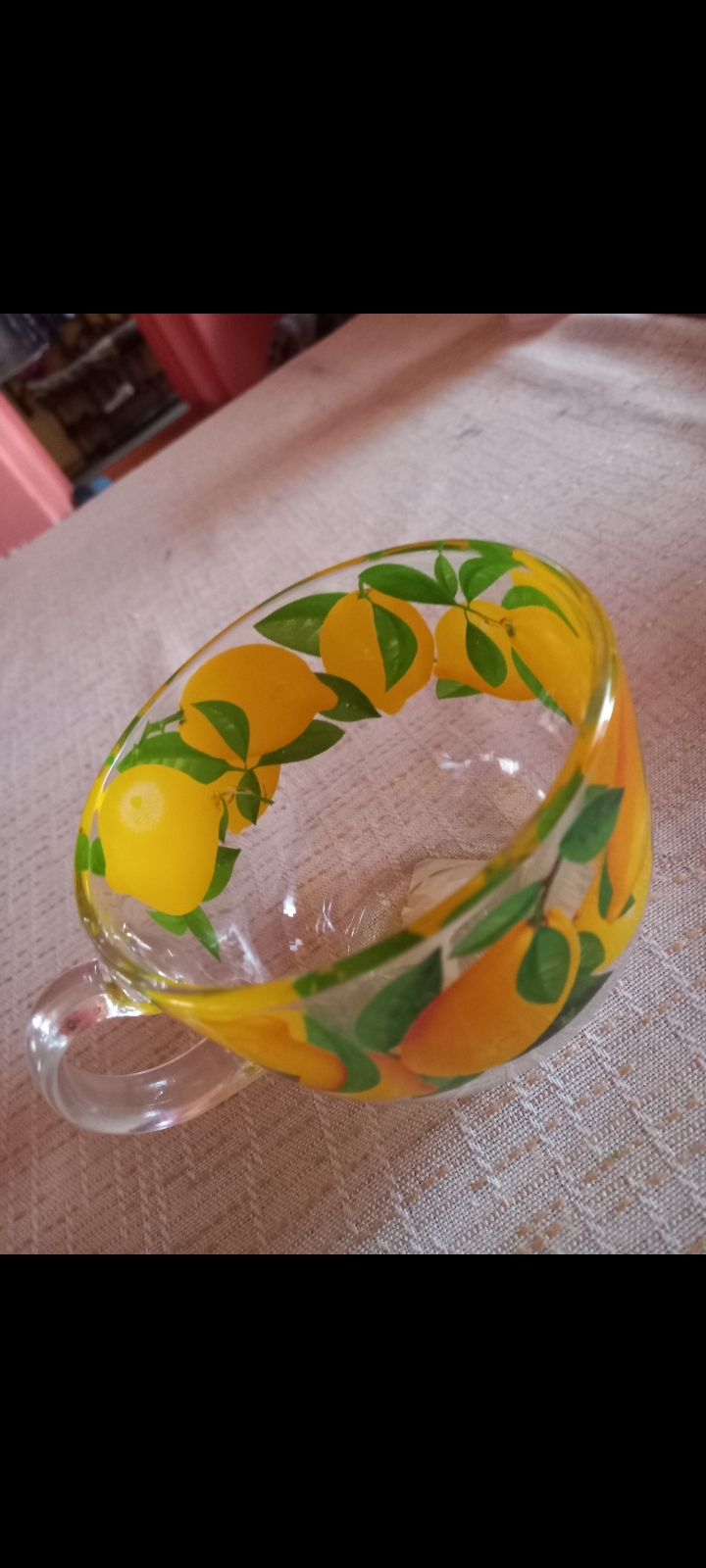 Фотография покупателя товара Кружка «Лимон», стеклянная, 480 мл - Фото 1