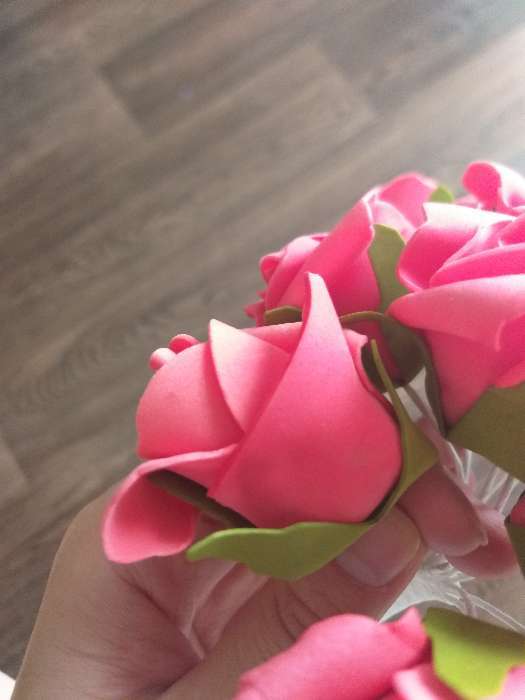 Фотография покупателя товара Букет "Роза" 13 цветков, розовый - Фото 1