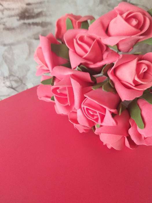 Фотография покупателя товара Букет "Роза" 13 цветков, розовый - Фото 3