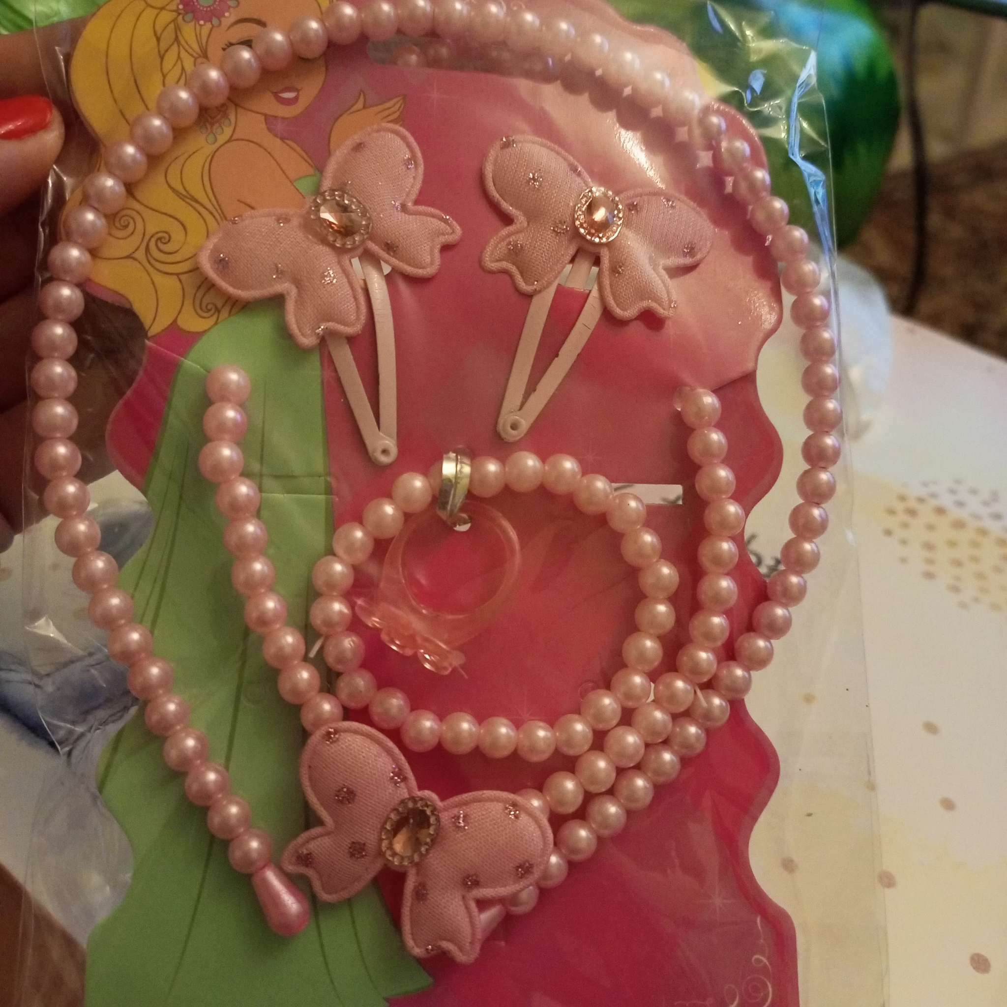 Фотография покупателя товара Набор детских украшений Выбражулька «Бантик», 6 предметов, белый - Фото 1