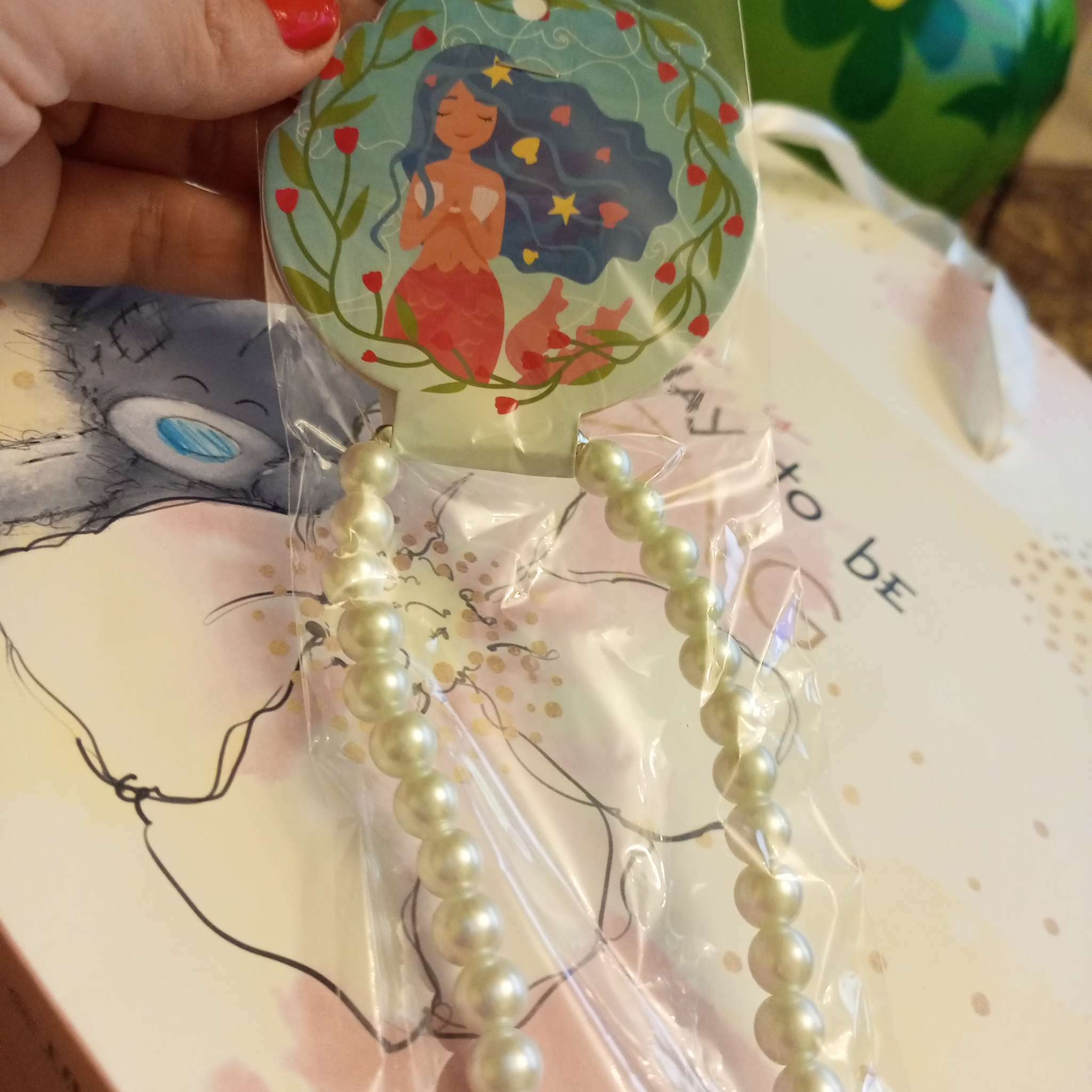 Фотография покупателя товара Бусы детские Выбражулька «Жемчужинки», 40 см, белые - Фото 3