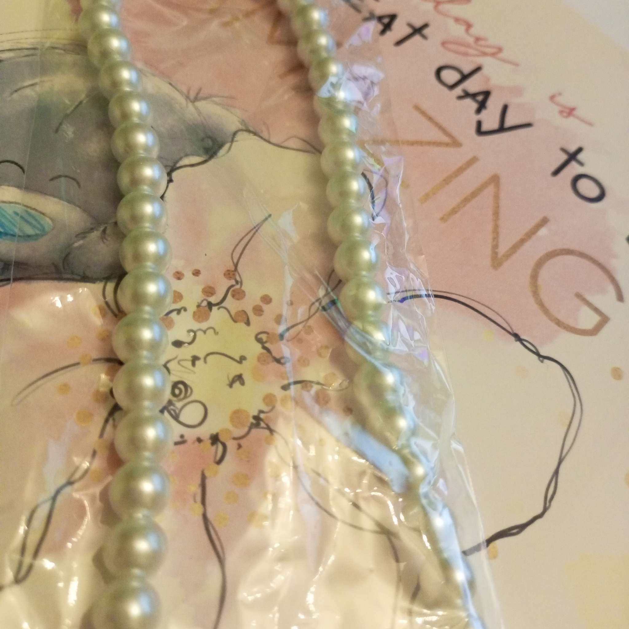 Фотография покупателя товара Бусы детские Выбражулька «Жемчужинки», 40 см, белые - Фото 2