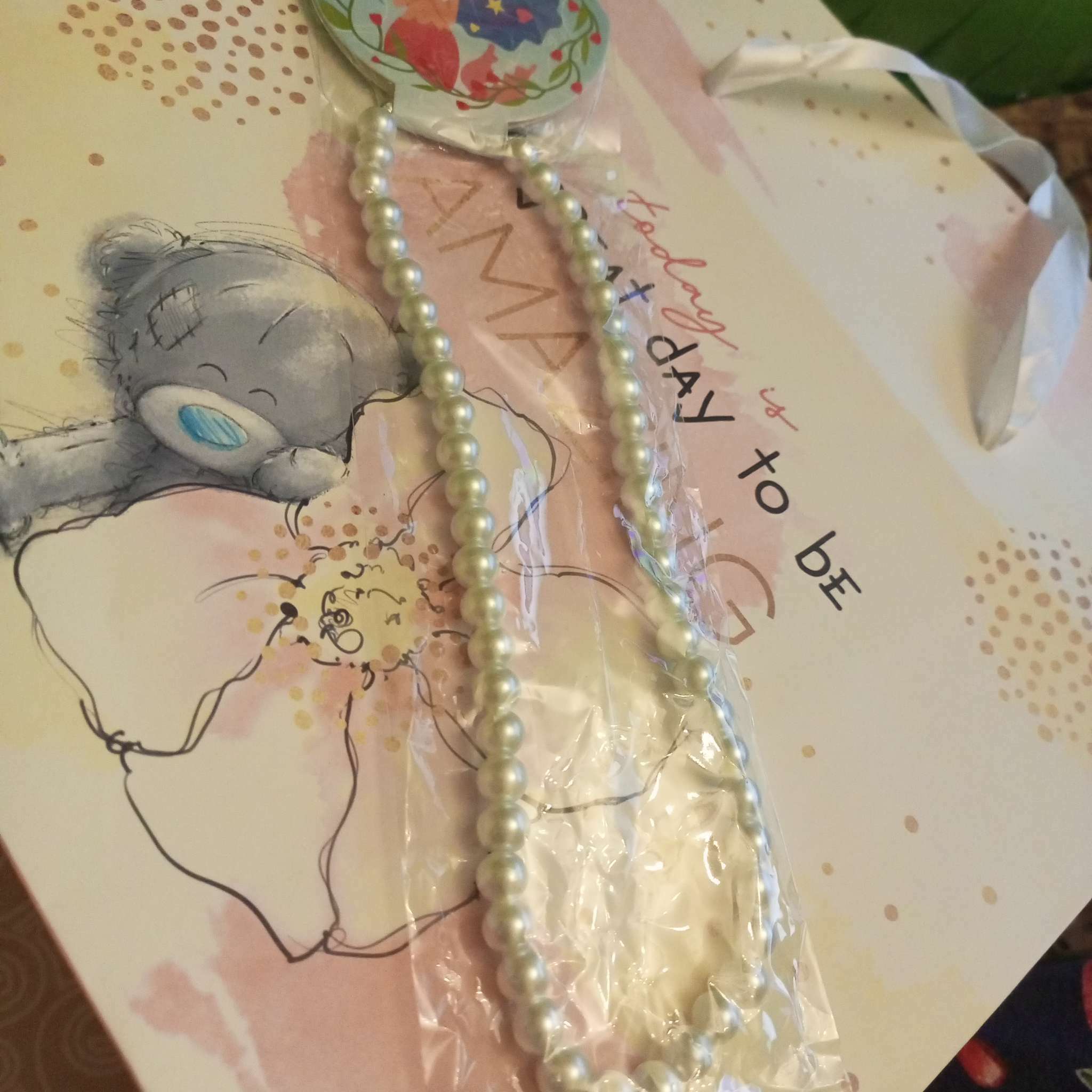 Фотография покупателя товара Бусы детские Выбражулька «Жемчужинки», 40 см, белые - Фото 1