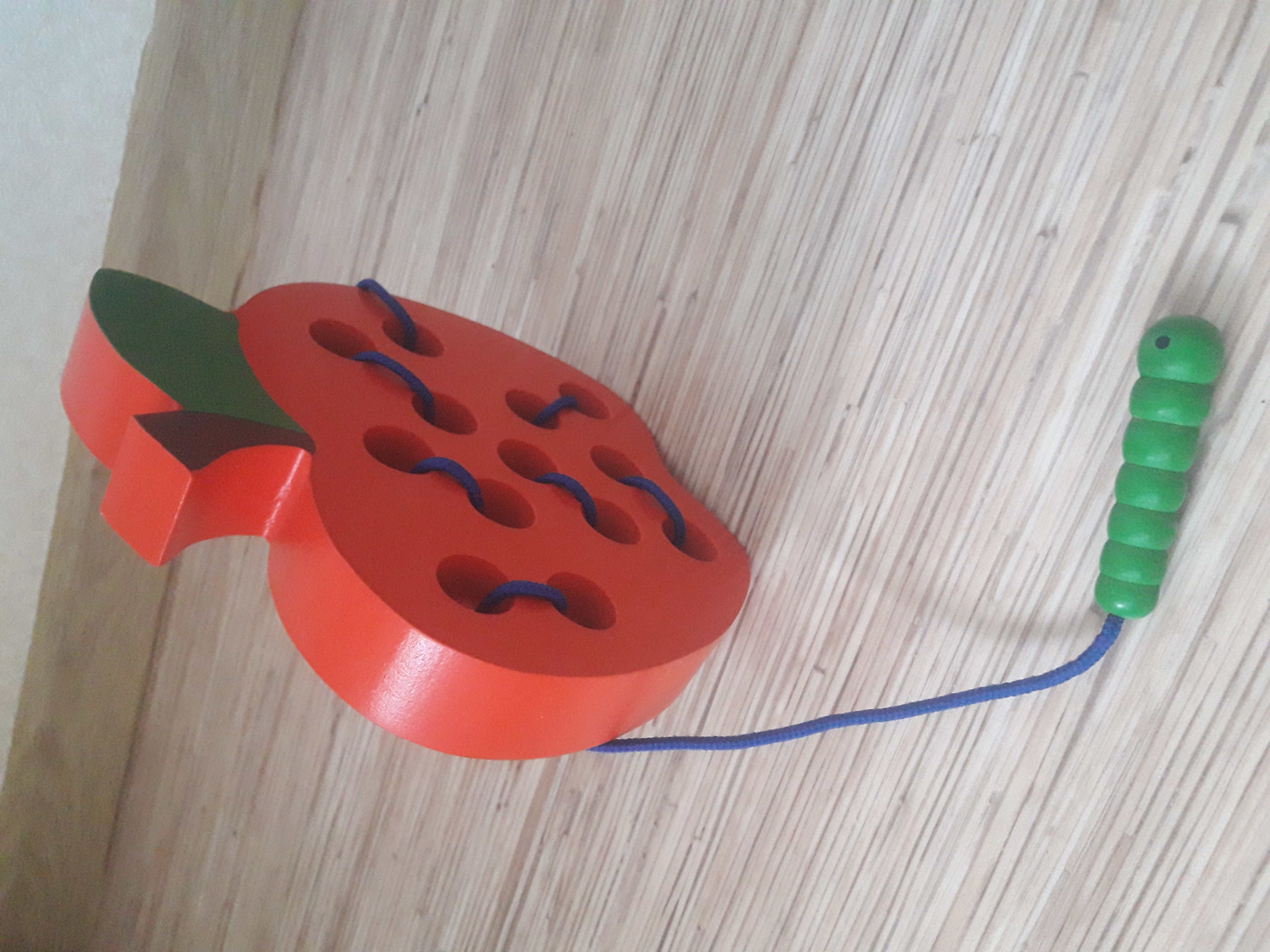 Фотография покупателя товара Игрушка развивающая "Яблоко" 3×18×18 см