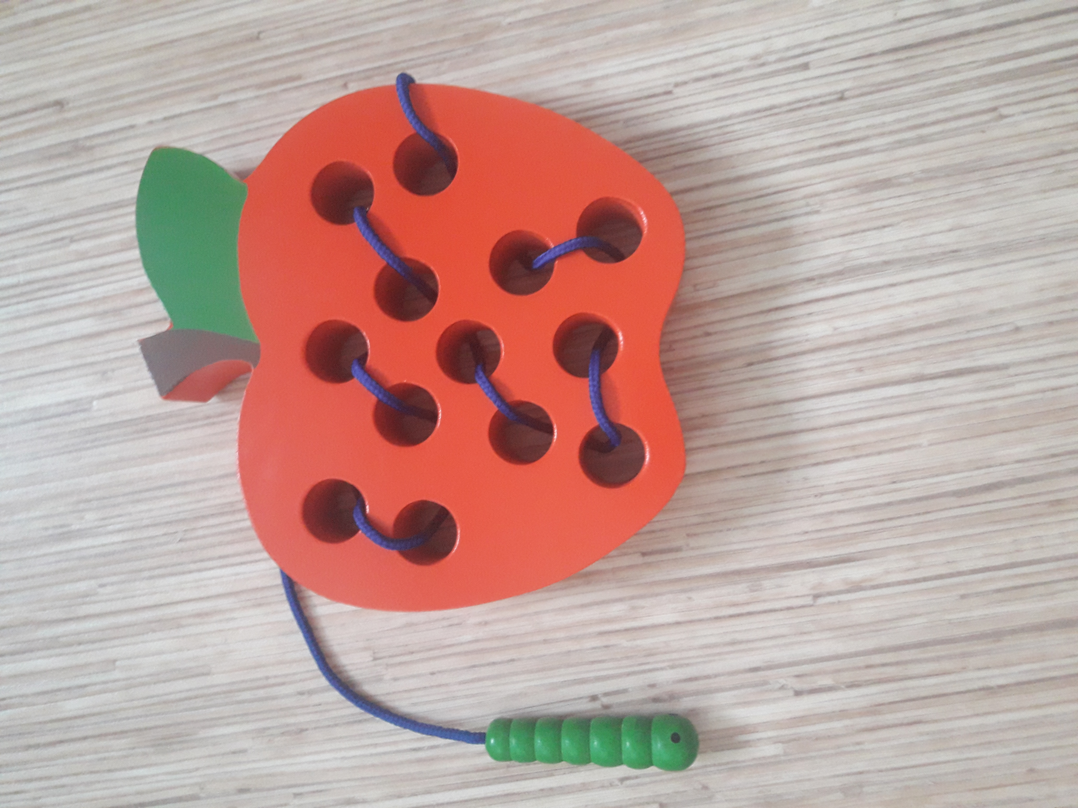 Фотография покупателя товара Игрушка развивающая "Яблоко" 3×18×18 см
