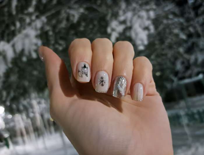 Фотография покупателя товара Слайдер - дизайн для ногтей «Зверята», металлизированные, цвет белый/серебристый/чёрный - Фото 2