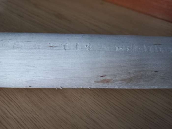 Фотография покупателя товара Скалка прямая Доляна, 50×4.3 см, берёза