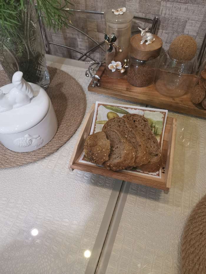 Фотография покупателя товара Корзинка для хлеба деревянная «Хозяюшка» большая, бук, 30,5×21×7,6 см - Фото 8