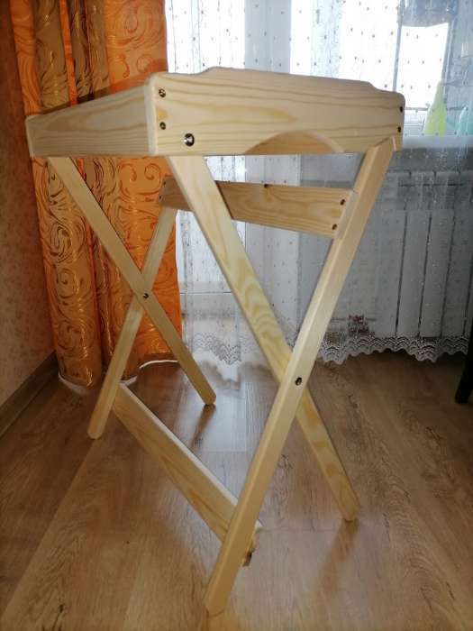 Фотография покупателя товара Столик сервировочный складной, 60×40×73см, из хвои