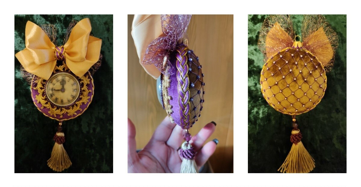 Фотография покупателя товара Ёлочный шар заготовка, раздельные части «Круг плоский», размер собранного 2.5×7×7 см - Фото 9