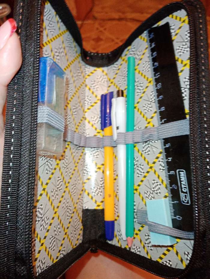 Фотография покупателя товара Пенал 1 секция 115 х 205, ламинированный картон, металлизированный, объёмный, для мальчика «Квадро тюнинг» - Фото 1