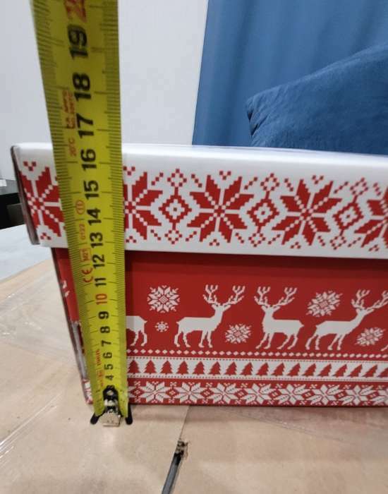 Фотография покупателя товара Складная коробка «Скандинавия», 31,2 х 25,6 х 16,1 см, Новый год